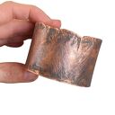 Bransoletka - bangla z kutej oksydowanej miedzi /71/