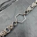 Bransoletka chainmaille - heksagon ze stali szlachetnej