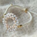 Błyszcząca bransoletka na sznurku - elegancki prezent handmade (regulowana)