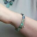 Bransoletka ze srebra i szkła rzymskiego.