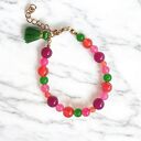 Bransoletka: summer fruits: kolorowy jadeit