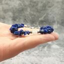 Bransoletka w błękicie królewskim - lapis-lazuli, jadeit