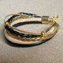 Bransoleta elegant gold&black