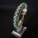 Bransoletka Blue Zircon z kryształków Preciosa i koralików Miyuki