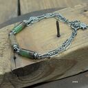 Bursztyn, chryzopraz - bransoletka 02