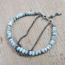 Naturalny larimar - bransoletka 401