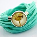 bransoletka oplataniec z lycry MINTY with flower