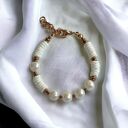 LIMITOWANA bransoletka: kolekcja summer white: PERŁY & MUSZLA