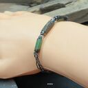 Bursztyn, chryzopraz - bransoletka 02