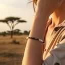 Bransoletka Tygrysie Oko & Biała Perła EXOTIC EXPEDITION