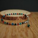 Bransoletka stal chirurgiczna - agat, hematyt