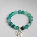 Bracelet by SIS: tygrys w zielonym agacie