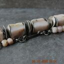 srebrna bransoletka z opalem peruwiańskim