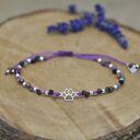 Łapa / Łapka psia / kocia - bransoletka, srebro 925, turmalin