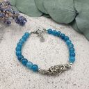 Bransoletka chainmaille - jadeit