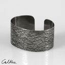 Siatka - metalowa bransoleta w srebrze (1801 -03) OOAK, regulowana