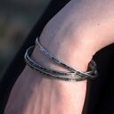 Nieregularne - komplet 3 srebrnych bransoletek (1900 -28) III