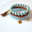 Bransoleta frozen blue&butterfly