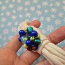 Kolorowa bransoletka boho Frida - dzianinowa, uniwersalna (handmade)