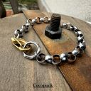 Bransoleta srebro 925 - nowoczesna złoto