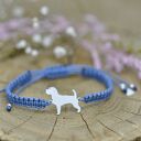 Jack Russell terrier - bransoletka z psem na szczęście (srebro 925)