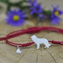 Polski Spaniel myśliwski - bransoletka z psem, srebro 925