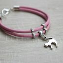 Różowa bransoletka z kotem