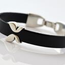 bransoletka z rzemieni JOYEE MOTYL BLACKY