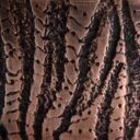 Szeroka miedziana bransoletka Zebra z naturalną patyną