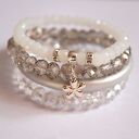 Set white, grey&silver elegant