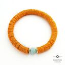 Summer spices - zestaw 5 bransoletek winylowych z metalem