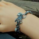 Srebrne perły - bransoletka 026