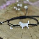 Toller / Retriever z Nowej Szkocji - bransoletka z psem, srebro 925