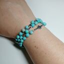 Różaniec 2w1 | Bransoleta-naszyjnik | Turkus