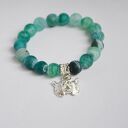Bracelet by SIS: tygrys w zielonym agacie