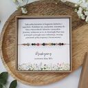 Prezent dla nauczycielki - bransoletka Meadow z turmalinów z dedykacją