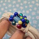 Kolorowa bransoletka boho Frida - dzianinowa, uniwersalna (handmade)