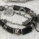 bransoleta z czarnymi turmalinami