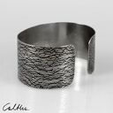 Siatka - metalowa bransoleta w srebrze (1801 -03) OOAK, regulowana
