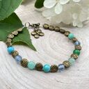 Bransoletka w stylu vintage z naturalnymi kamieniami w211