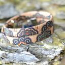 Bransoletka z korka Portobello Double z jadeitem