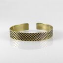 Rybia łuska - mosiężna bransoletka 1 cm (2100 08) outlet