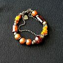 Bransoletka z minerałów w stylu boho unikatowy prezent handmade