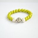 Bracelet by SIS: limonkowe korale