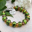 Bransoletka ze szkła weneckiego w149 - Herbarium Jewelry