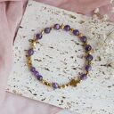 Różaniec na rękę | Bransoletka różańcowa | Ametyst