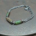 Bursztyn, chryzopraz - bransoletka 02