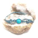OGRÓD - bransoletka z amazonitem w mikromakramie