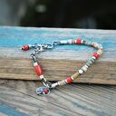 Afrykańska bransoletka II z agatu i turkusu - kolorowa biżuteria handmade