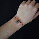 Bransoletka zodiakalna Baran - wersja ze srebrem z kamieniami naturalnymi